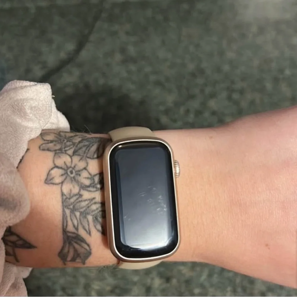 Smartwatch with Cream Band